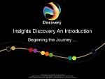 A Journey of Discovery and Deep Insights