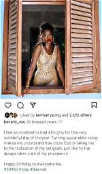 Actress Beverly Osu Dazzles in New Photos as She Clocks 30