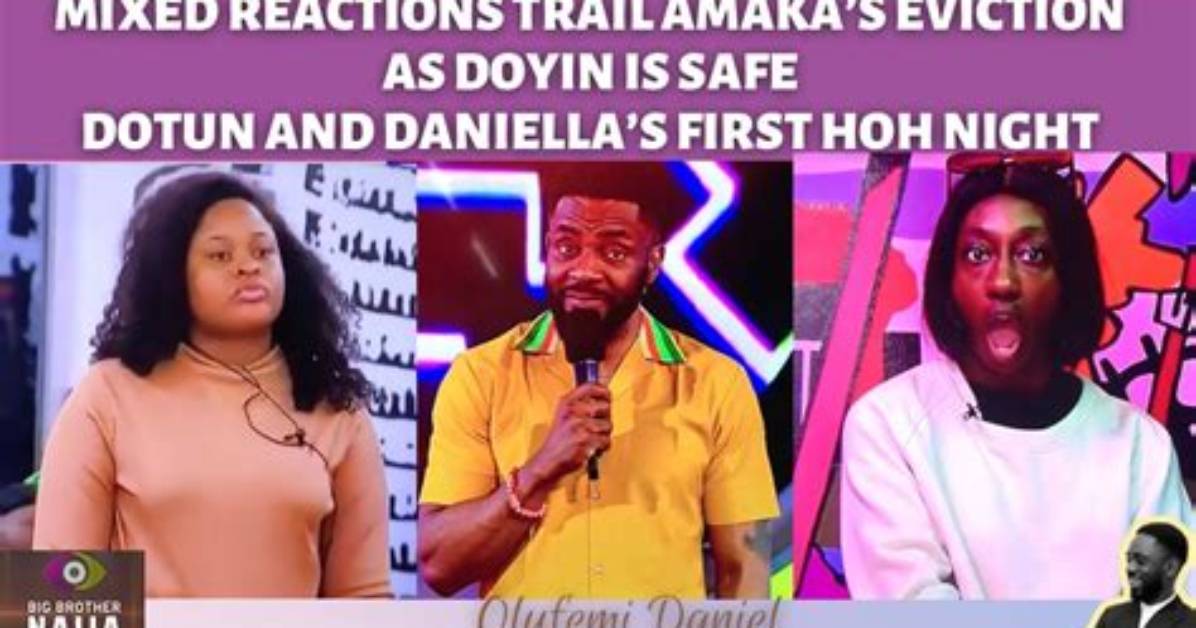 Bbnaija: ‘Amaka’s Eviction Was Unfair’ – Doyin