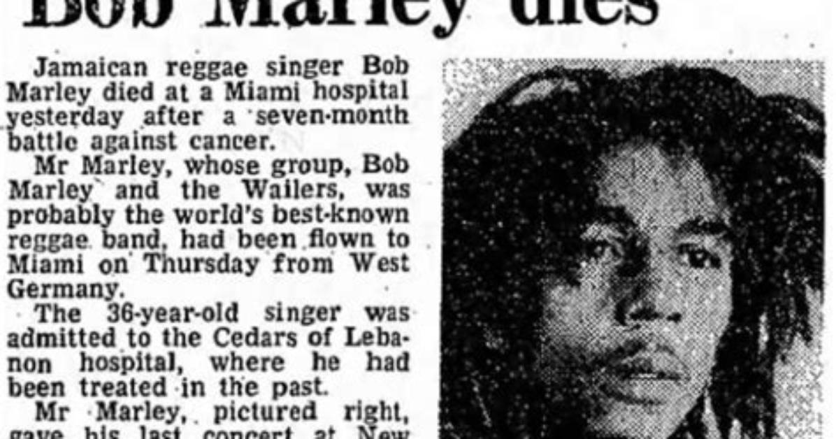Bob Marley: Cause of Death Explained