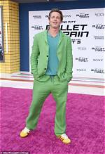 Brad Pitt Rocks Mint Green Suit in Fun Fashion Moment on ‘Bullet Train’ Red Carpet