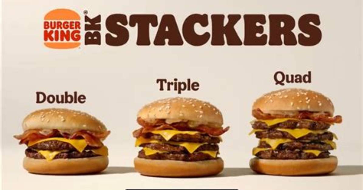 Burger King’s Bk Stackers Line-up Revealed as Brand Brings Back Popular Sandwiches for a Limited Time