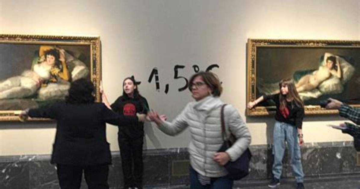Climate Activists Glue Their Hands to Francisco De Goya’s Paintings at Prado Museum in Spain