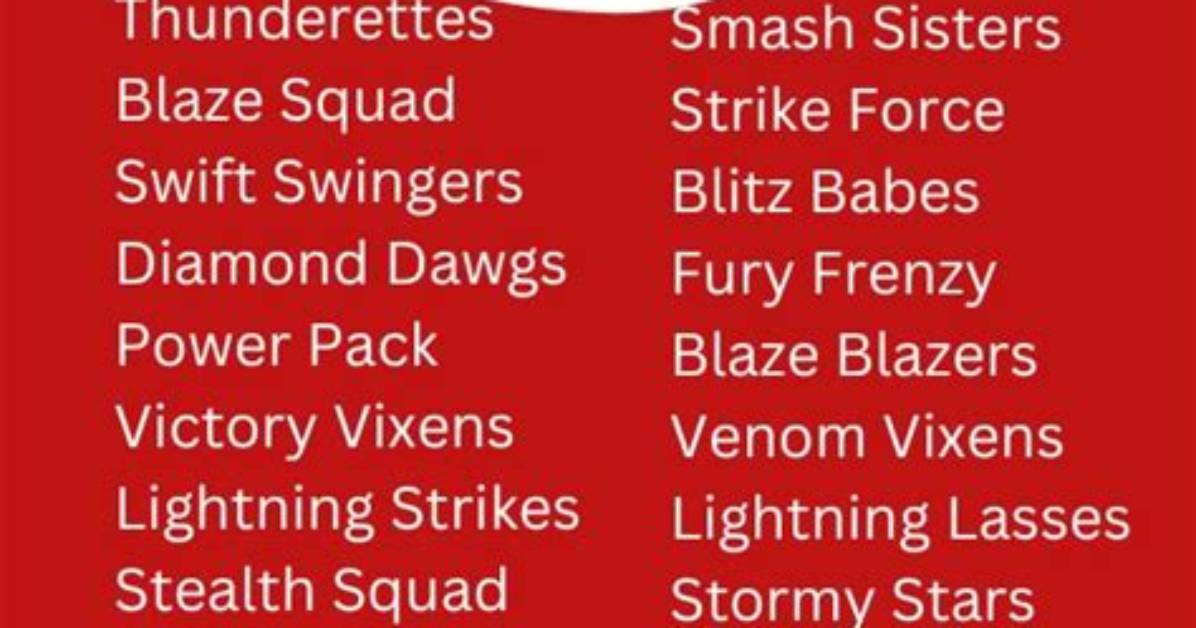 Creative and Fun Softball Team Names to Inspire Your Squad