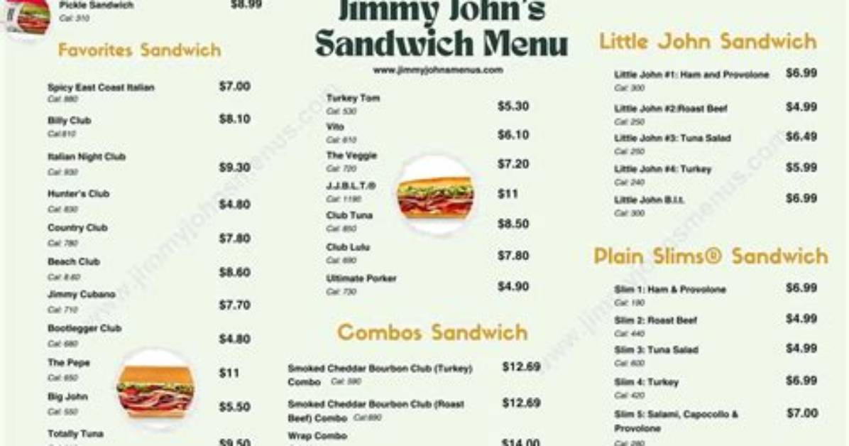 Discover Jimmy John's Sandwich Menu: a Culinary Adventure