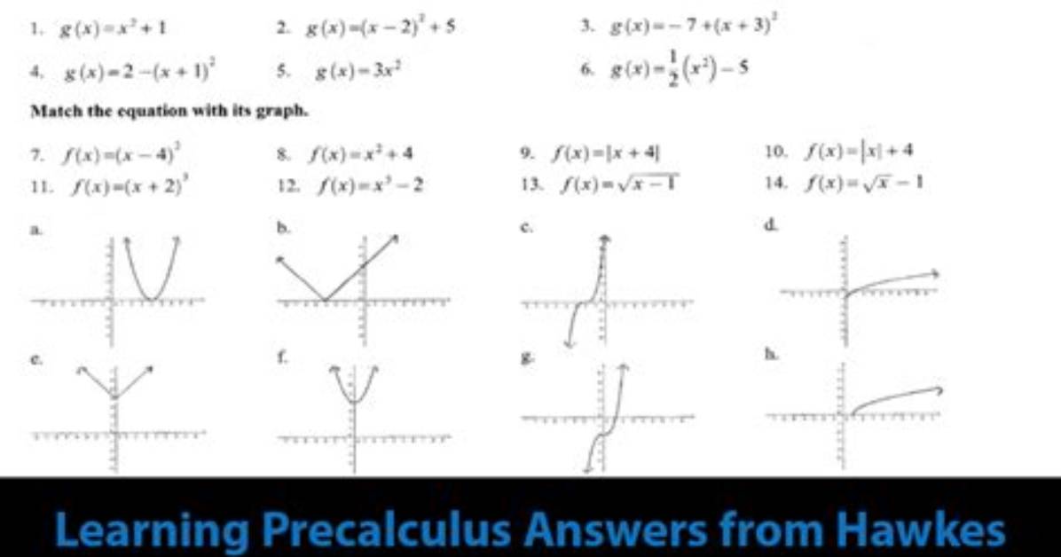Discover Precalculus Mastery with Hawkes Learning Answers