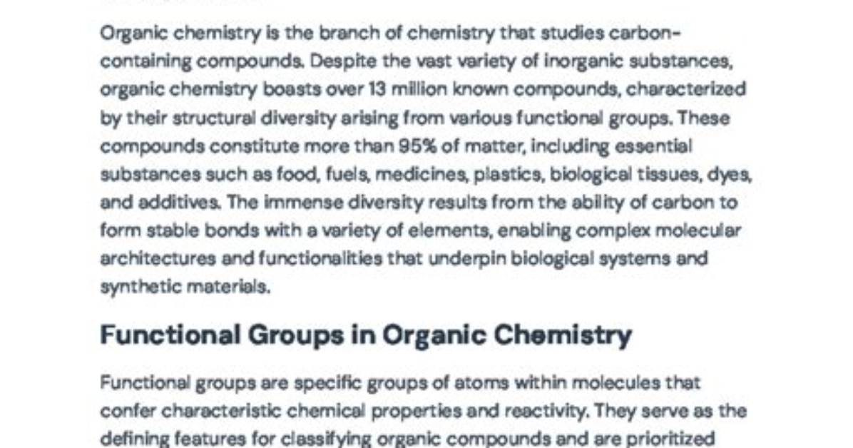 Discover the Comprehensive Guide to Organic and Inorganic Chemistry