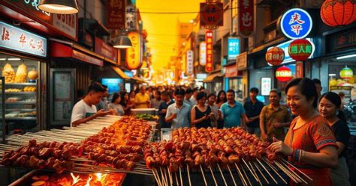 Discovering the Flavors of Asian Street Meat in Thailand