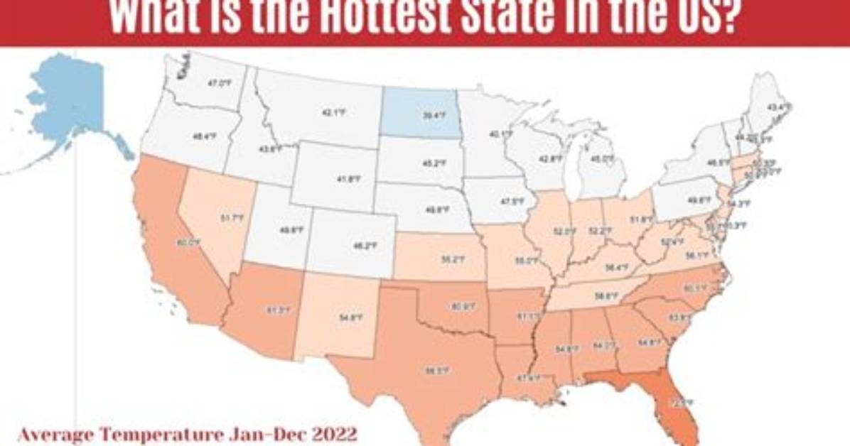 Discovering the Hottest State in the United States