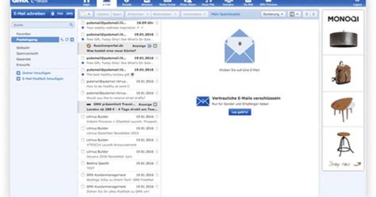 Exceptional Free Email Service with Gmx De Freemail