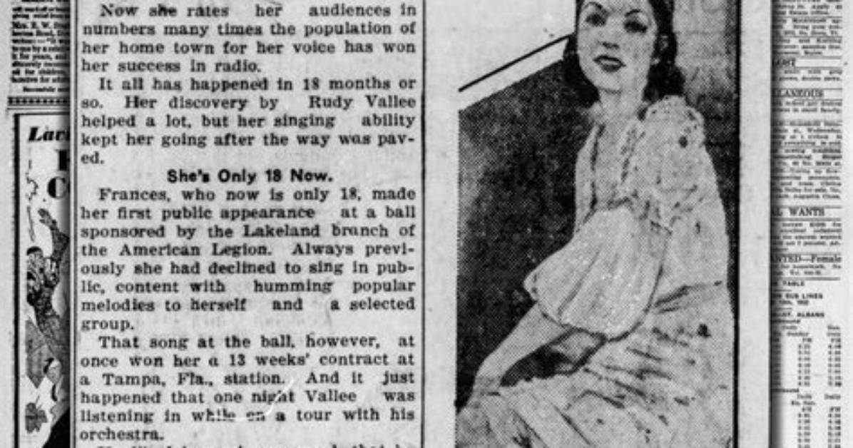 Frances Langford: a Timeless Voice of the Golden Age