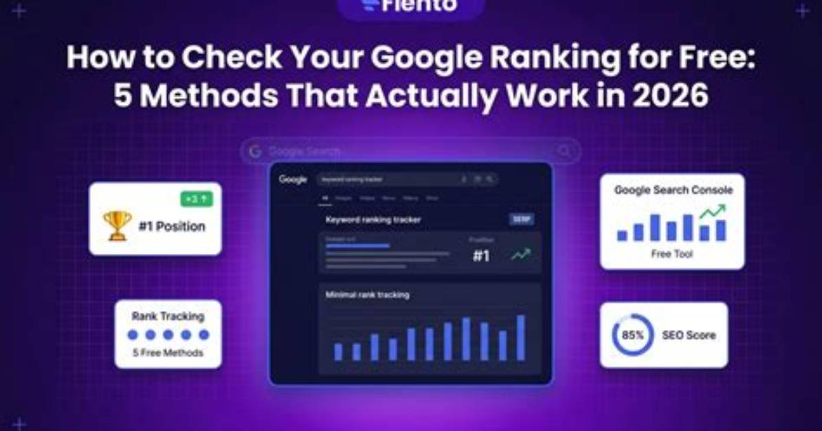 Free: Check Your Google Ranking for Any Keyword