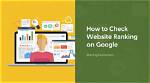 Free Website Google Ranking Check | Instant Results