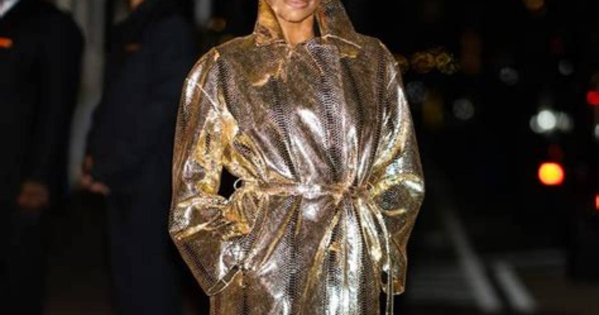 Gabrielle Union Shines in a Gold Trench Coat and Silver Boots: ‘Ferrero Rocher Cosplay’