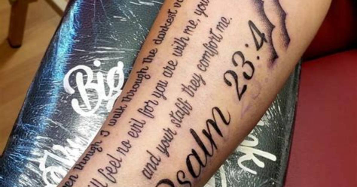 Inked Inspirations: Discovering the Best Tattoo Bible Quotes