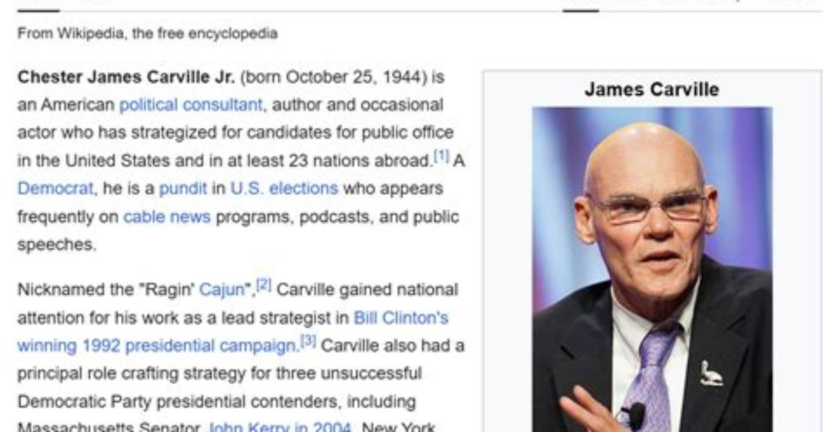 James Carville's Illness and Prostate Cancer