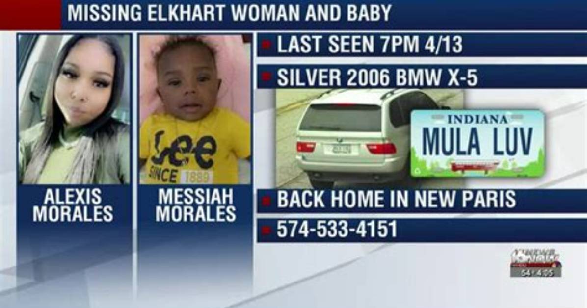 Missing Alexis Morales and Mother Messiah Morales Indiana, Silver Alert Issued