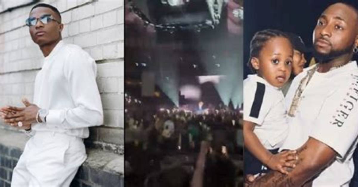 Moment Wizkid Paid Tribute to Davido’s Son at Concert in New York