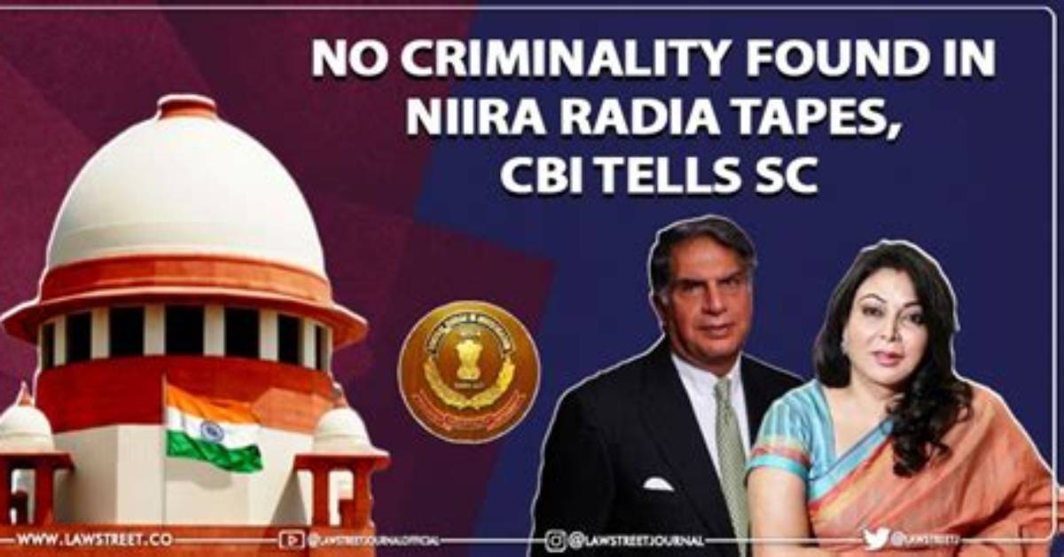No Criminality Was Found in Niira Radia Tapes, Cbi Tells Sc (Lead)