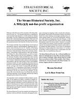 Oliver H. Straus Jr. : a Historical Legacy of Leadership and Philanthropy