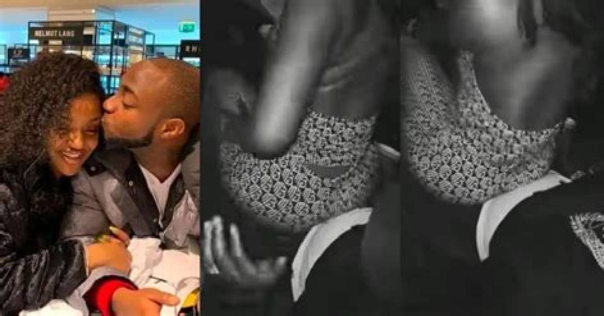 Reactions as Chioma Captured Feeling Cozy & Well at Home in Davido’s Banana Island Home