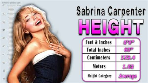 Sabrina Carpenter's Height: a Closer Look at the Star