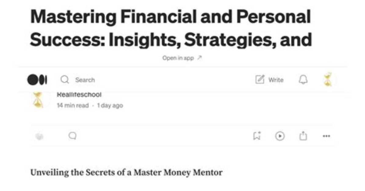 Secrets of Success and Financial Insights