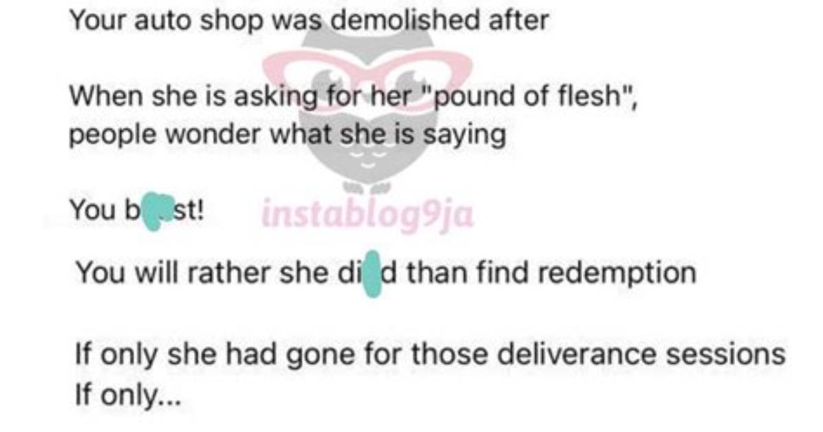 She Carried Useless Demonic Sacrifices for You to Have Riches – Bimbo’s Friend, Gloria Agbaosi Makes Shocking Revelation About Ivd