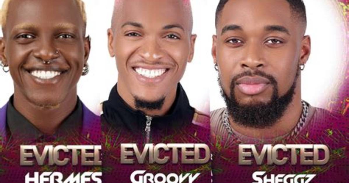 Sheggz, Groovy, and Hermes Leave Bbnaija 7 on the Ninth Episode.