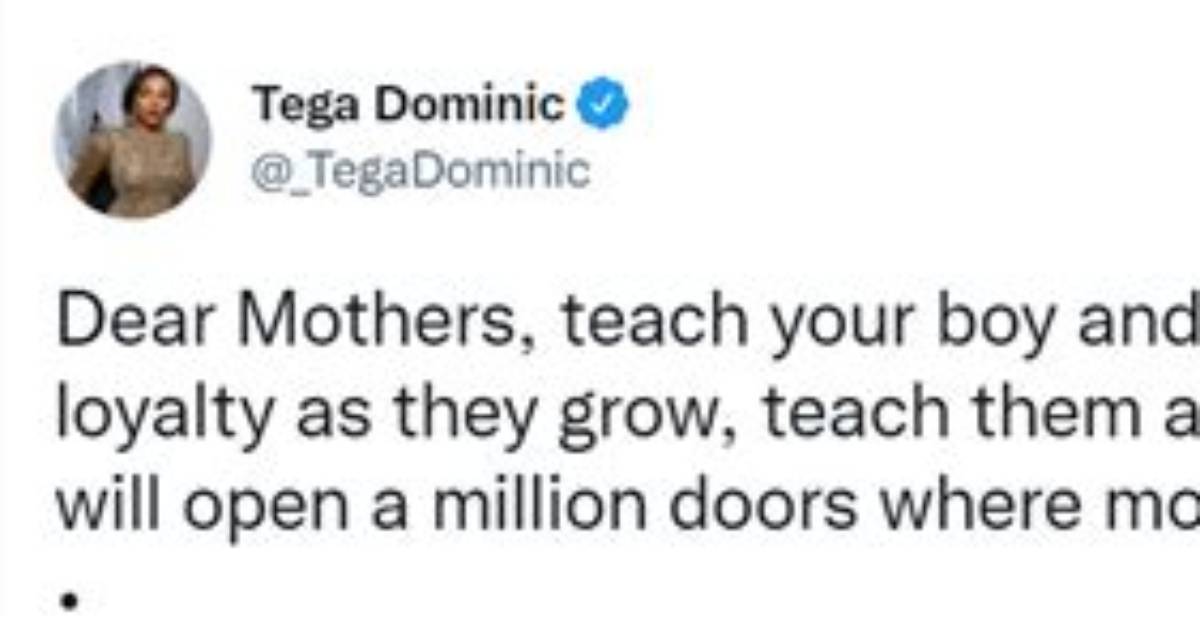 Teach Your Children About Loyalty – Bbnaija’s Tega Urges Parents