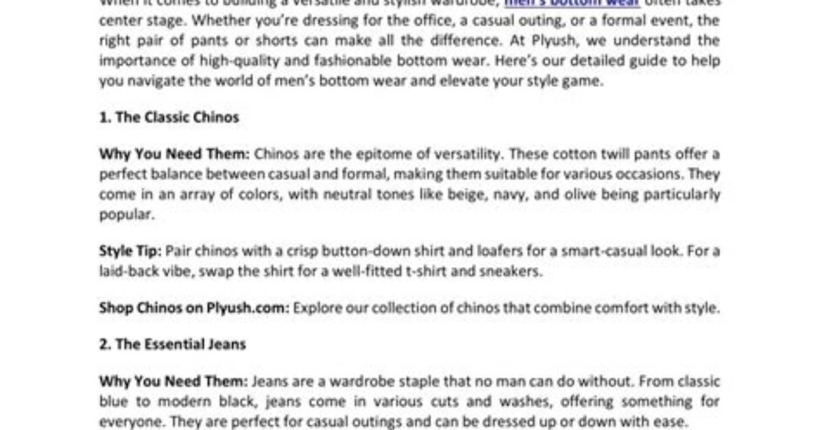 The Comprehensive Guide to Everything You Wear