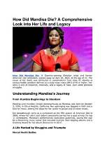 The Tragic Demise of Mandisa: Understanding the Circumstances Behind Her Death