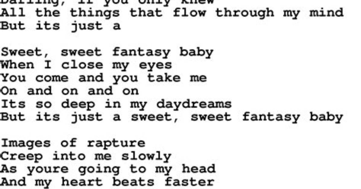 Top Fantasy Mariah Lyrics | with Prefix and Suffix