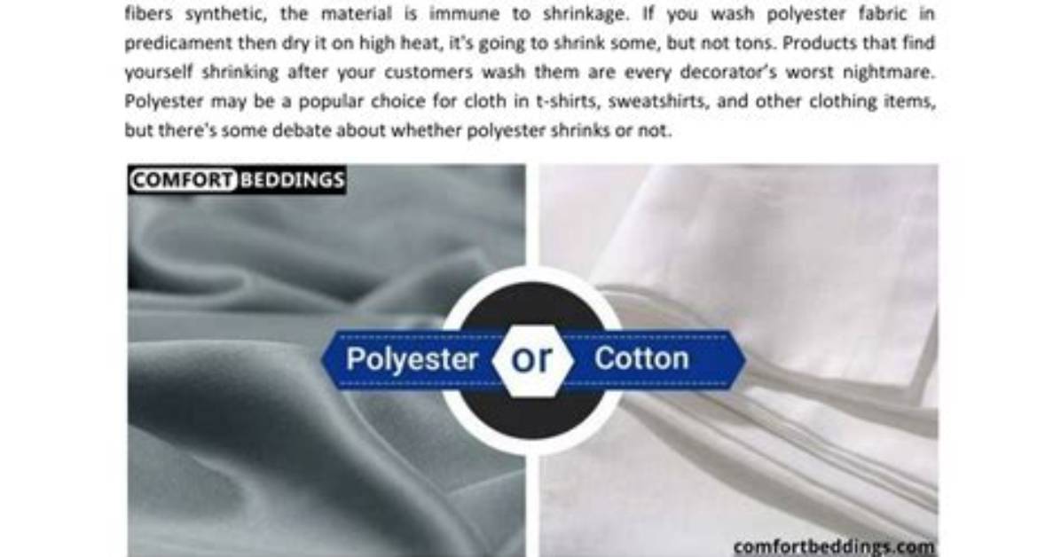 Understanding Polyester: Does Polyester Shrink in the Wash?
