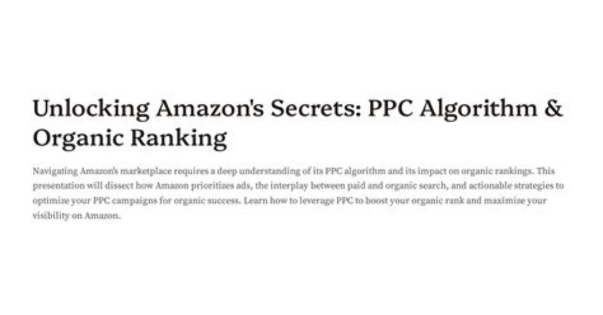 Unlocking the Secrets of Competitive Organic Rank