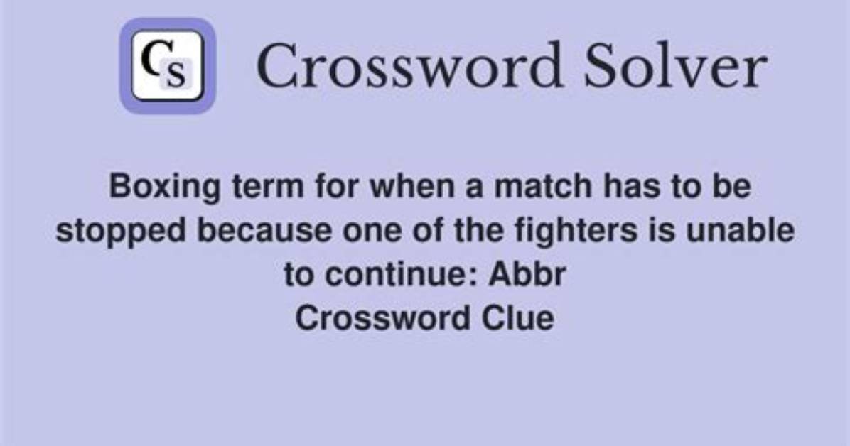 Unravel the Secrets of Boxing Matches Crossword Clues: Uncover Hidden Insights
