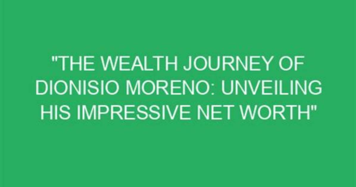 Unveiling His Impressive Net Worth