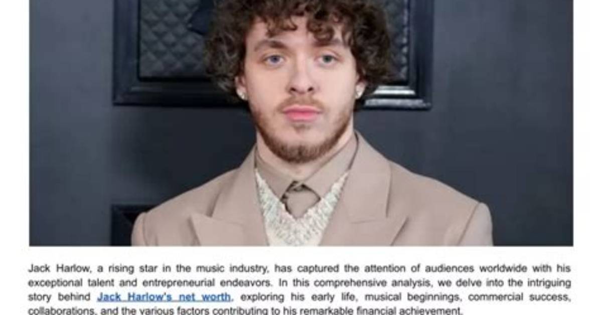 Unveiling the Enigma of Jack Harlow's Eye Color