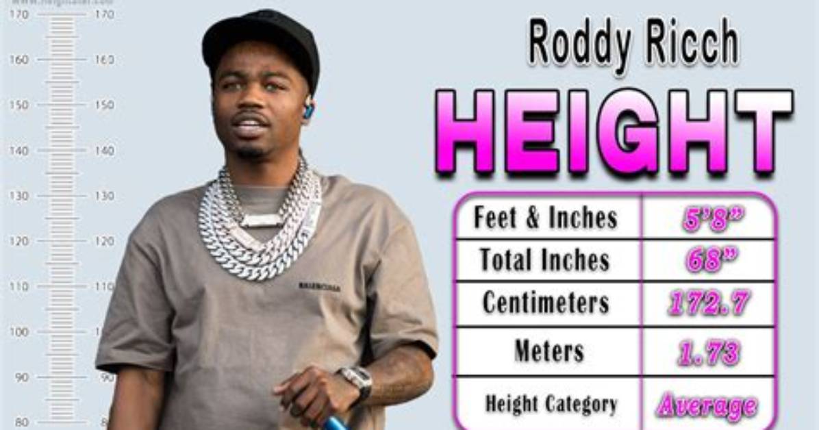 Unveiling the Height of Roddy Ricch: Insights and Surprises Revealed