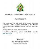 Unveiling the "Neco Registration 2024 Ssce": a Gateway to Success