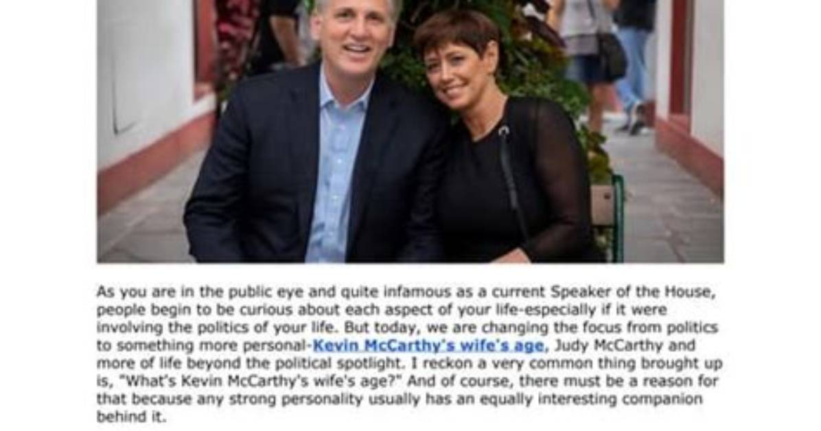 Unveiling the Private Lives of Kevin Mccarthy's Children: Exclusive Insights
