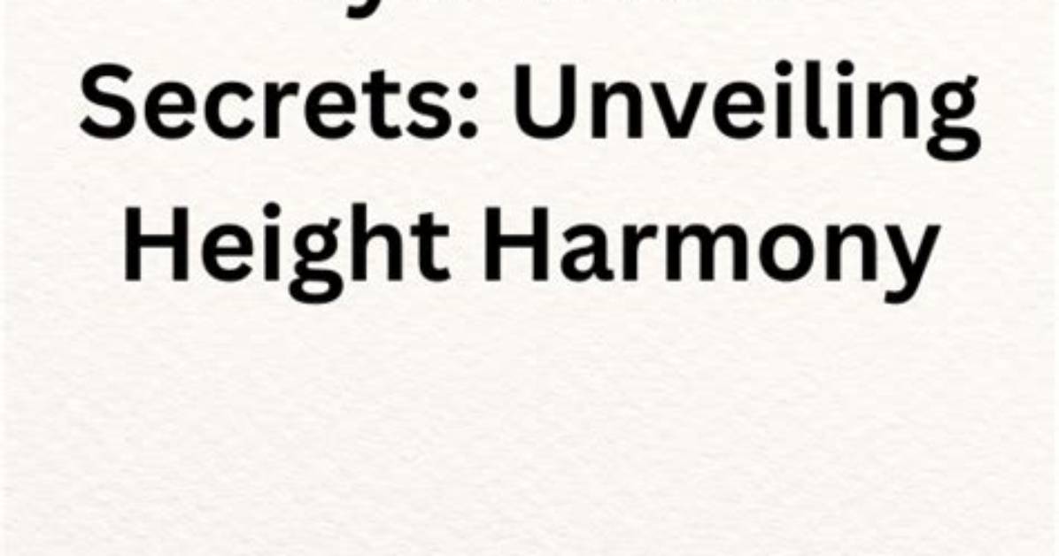 Unveiling the Secrets of Weight and Height