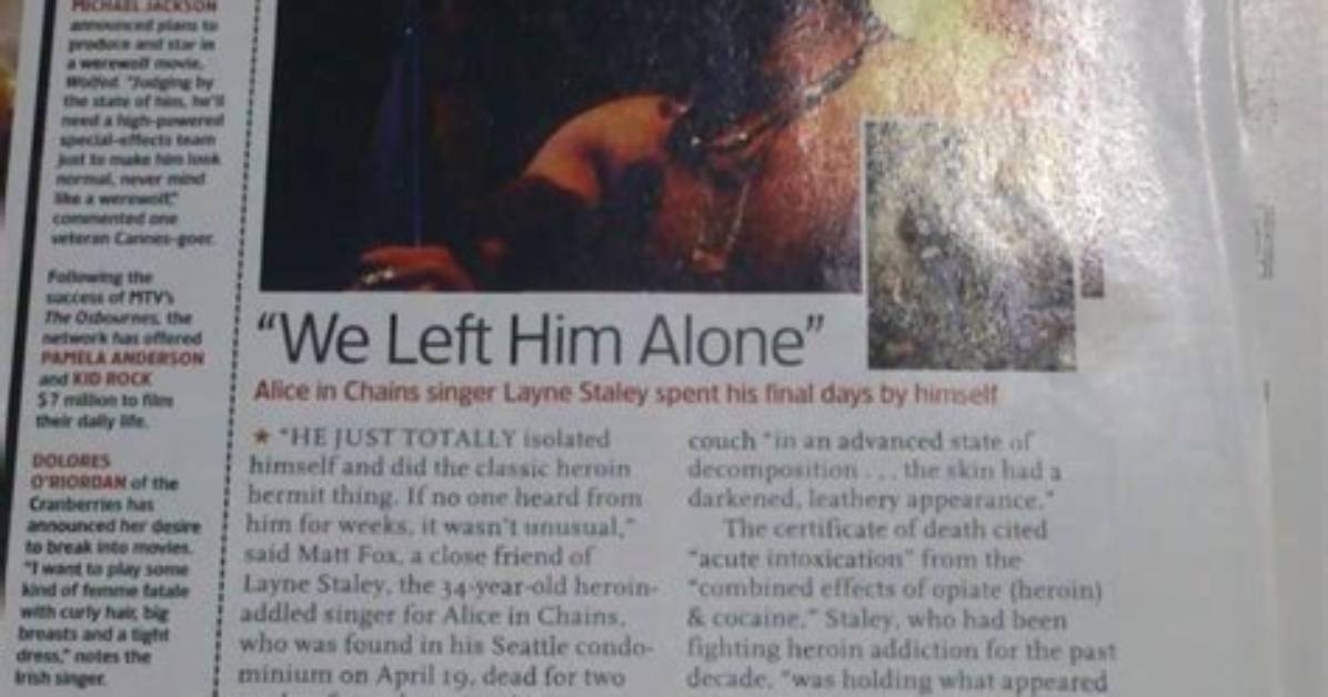 Unveiling the Tragic Heroin Struggles of Layne Staley: Insights and Discoveries