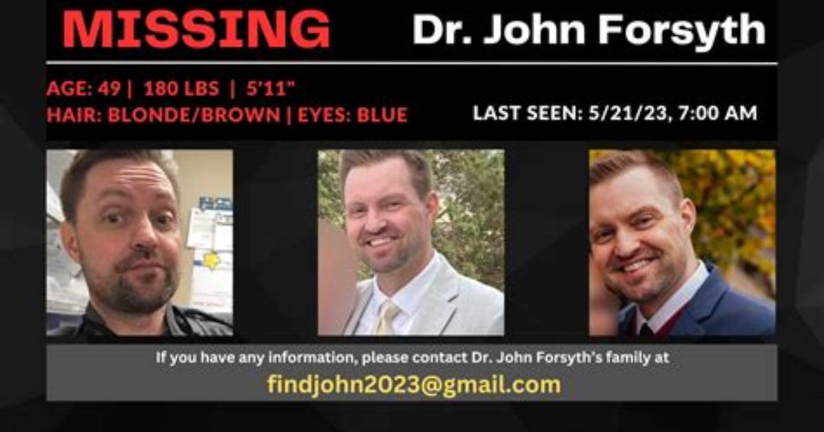 Where Was John Forsyth Last Seen? Missing Cassville Doctor’s Car Found Abandoned at a Park