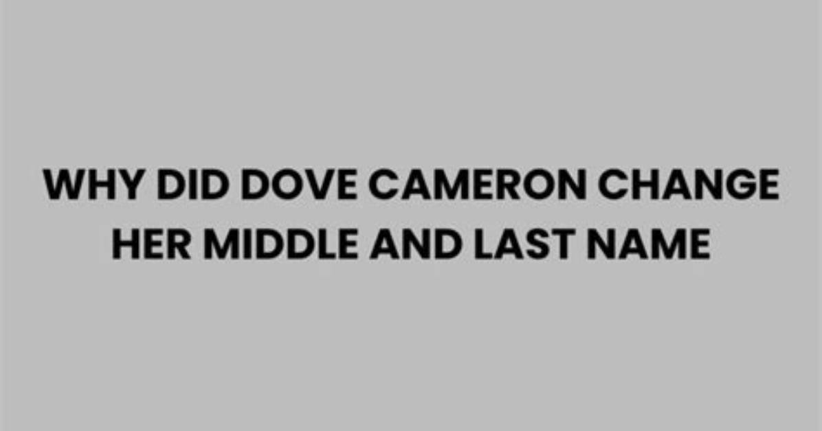 Why Did Dove Change Her Name: Dove's Transformation Explained