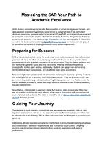 Your Path to Academic Excellence